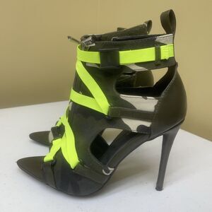 Cape Robbin Camouflage And Neon Stiletto Heels Size 5.5 M